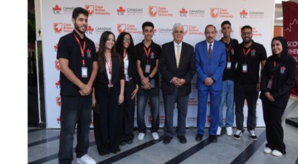 Dr.Ayman Ashour checked out student innovations and toured CIC’s facilities