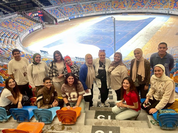 CIC Architecture Students Visit Cairo Stadium Indoor Halls Complex